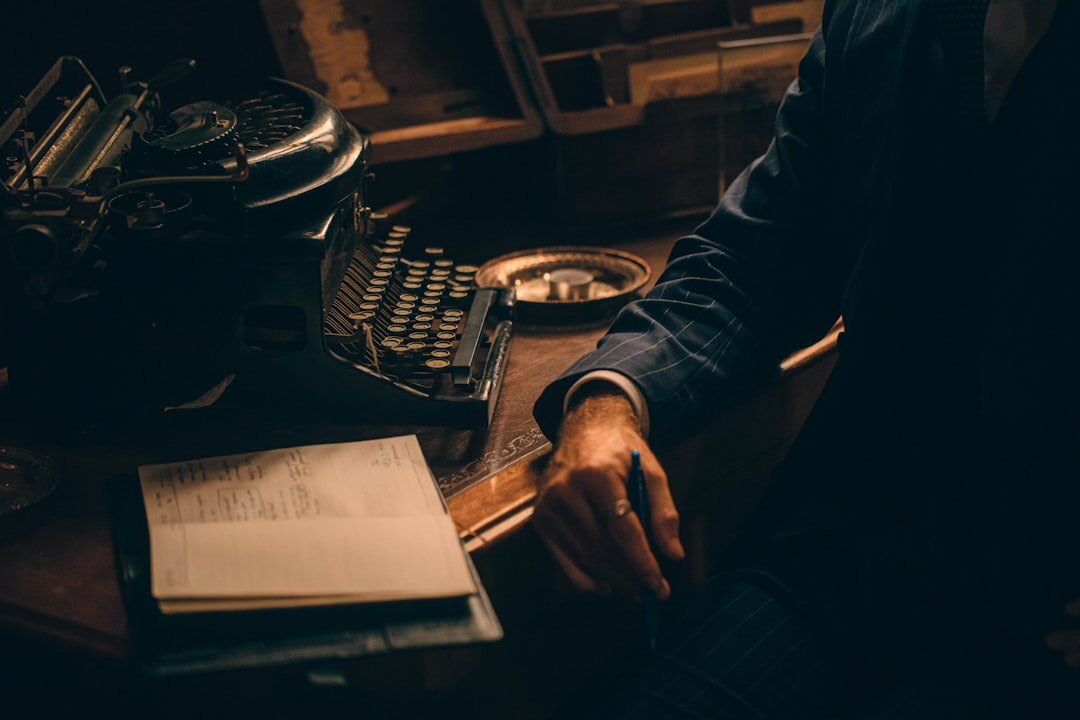 author writing mystery