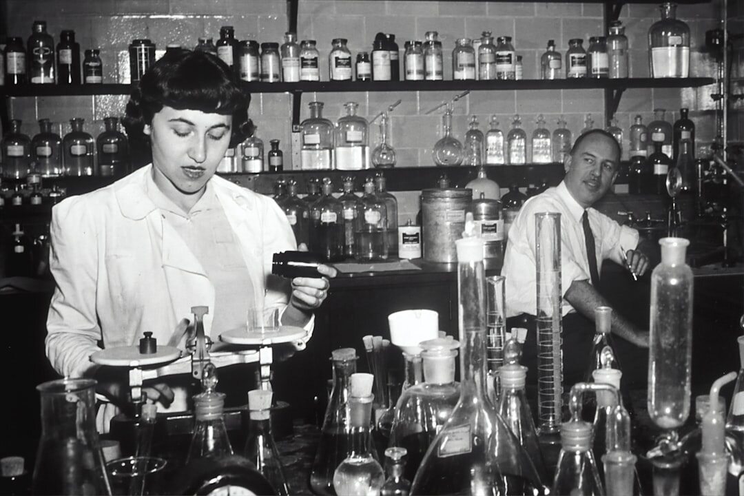poison bottle in lab