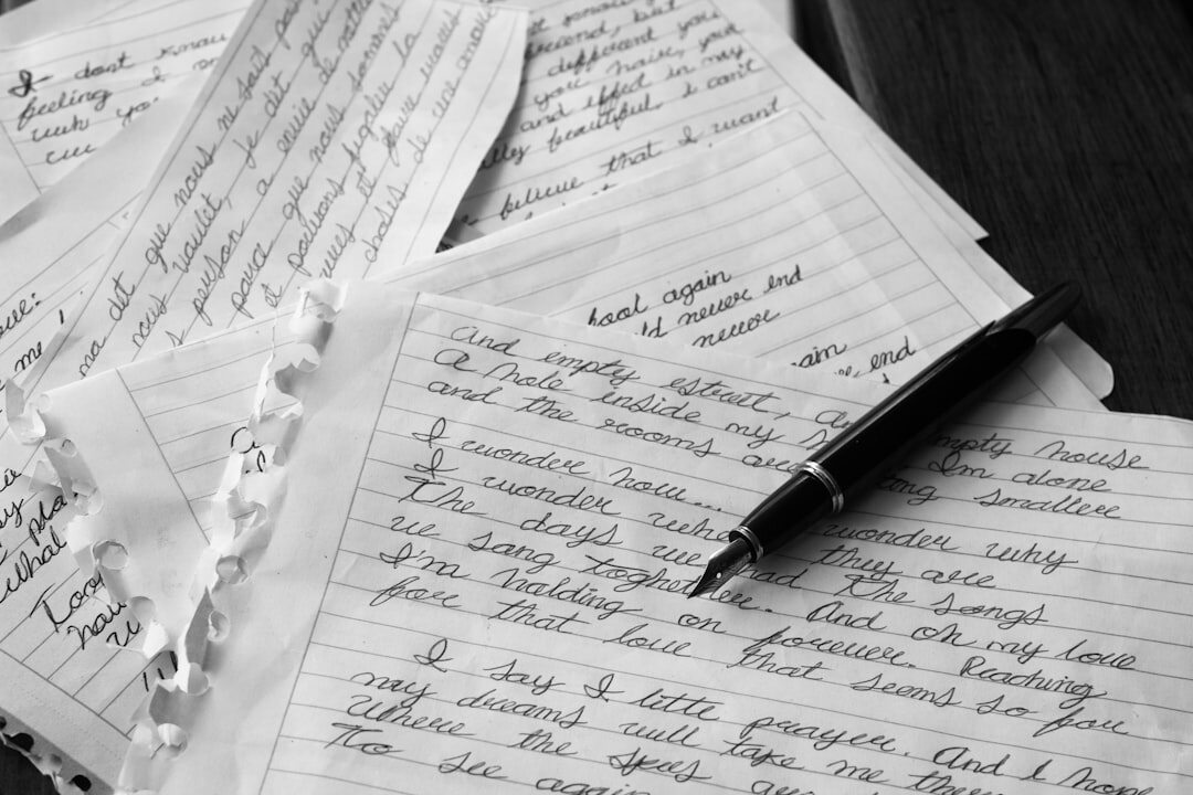 author editing manuscript